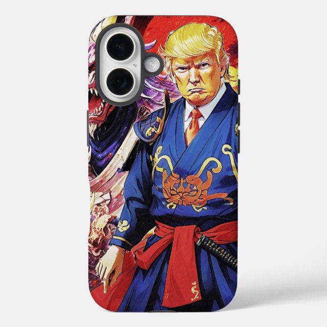 Epic Trump Samurai Anime Case-Mate iPhone Case (Back)