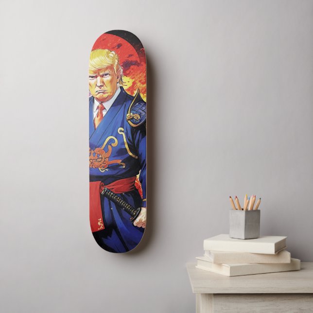Epic Trump Samurai Anime Skateboard (Wall Art)
