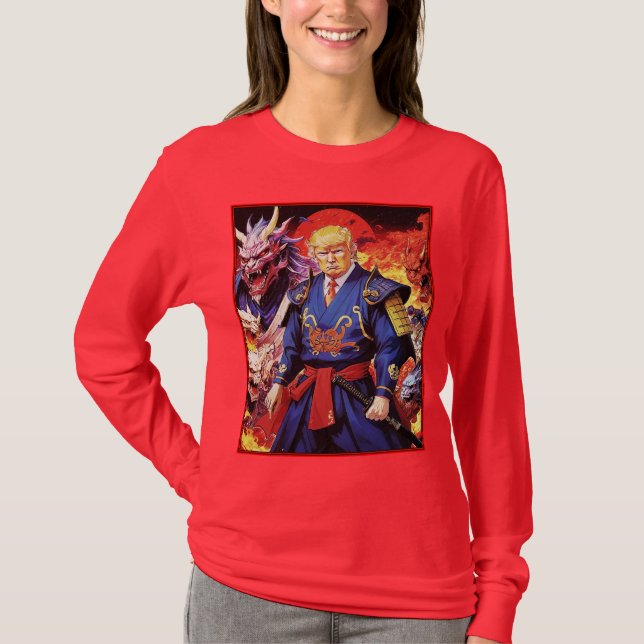 Epic Trump Samurai Anime T-Shirt (Front)