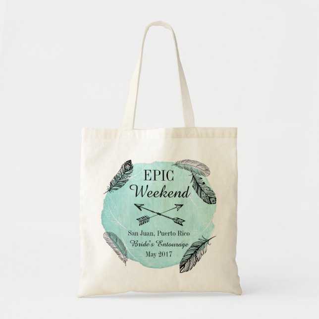 Epic Weekend Bride's Entourage Bag (Front)