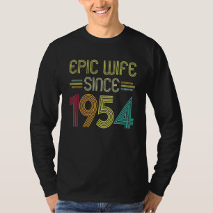 Epic Wife Since 1954 Her 68th Wedding Anniversary T-Shirt