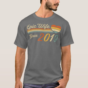 Epic Wife Since 2019  3rd Wedding Anniversary 3 Ye T-Shirt