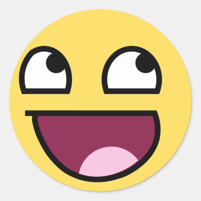 Epic Win Classic Round Sticker (Front)