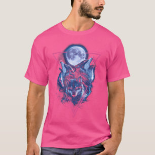 Epic Wolves Howling At The Moon 80'S Wolf T-Shirt