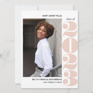 EPIC YEAR   BLUSH PINK COLLEGE PHOTO GRADUATION  CARD