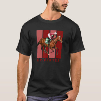 Epicenter Horse Racing Thoroughbred Del Mar Santa T-Shirt