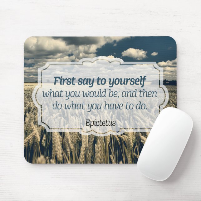 Epictetus "Do it" Inspirational Quote Mouse Pad (With Mouse)