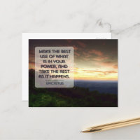 Epictetus Inspirational Quote "Best use"
