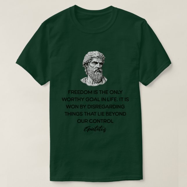 Epictetus Stoicism Quotes TShirt (Design Front)