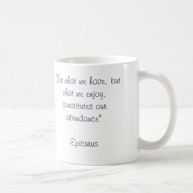 Epicurus Coffee Mug (Right)