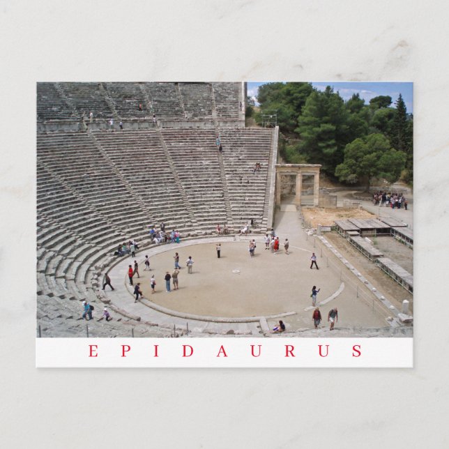 Epidaurus Theater view postcard (Front)