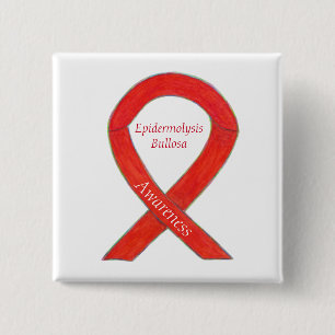 Epidermolysis Bullosa Awareness Ribbon Custom Pin