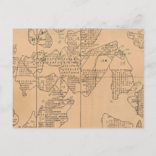Epigraphic Chart Postcard
