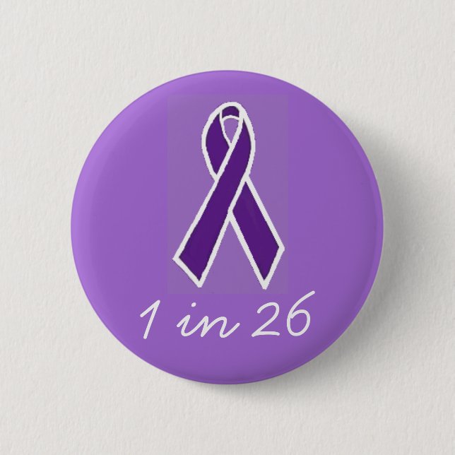 Epilepsy "1 in 26" Button (Front)