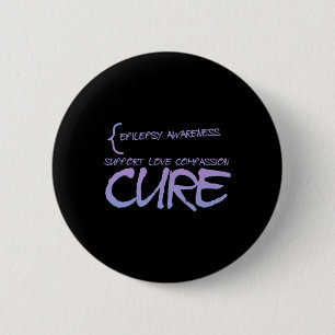 Epilepsy Awareness 3 6 Cm Round Badge