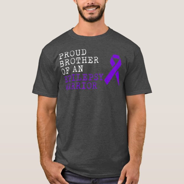 Epilepsy Awareness Aware Fun Epileptic Warrior T-Shirt (Front)
