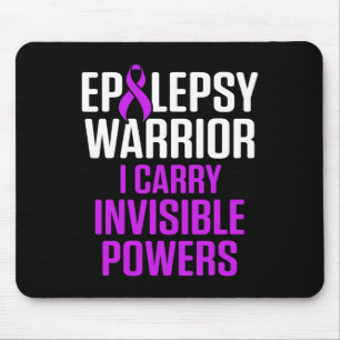 Epilepsy Awareness Carry Epileptic Warrior Survivo Mouse Pad