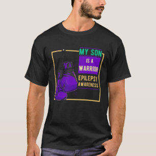 Epilepsy Awareness Day Purple Ribbon Proud Mom Dad T-Shirt