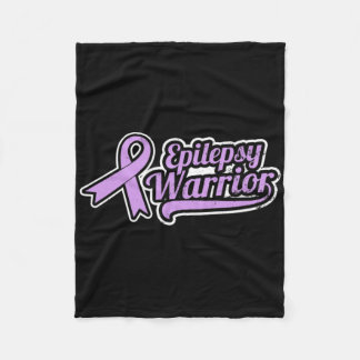 Epilepsy Awareness Design Warrior Gift  Fleece Blanket