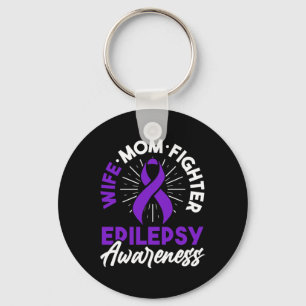 Epilepsy Awareness Disease Fun Epileptic Warrior S Key Ring