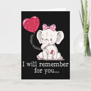 Epilepsy Awareness Elephant  Card