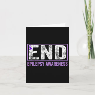Epilepsy Awareness - End Epilepsy Purple Epilepsy  Card