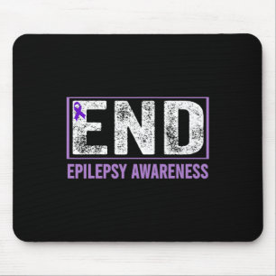 Epilepsy Awareness - End Epilepsy Purple Epilepsy Mouse Pad