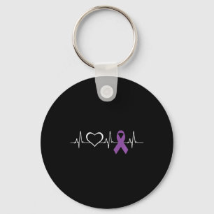 Epilepsy Awareness Epilepsy Awareness Heart Key Ring