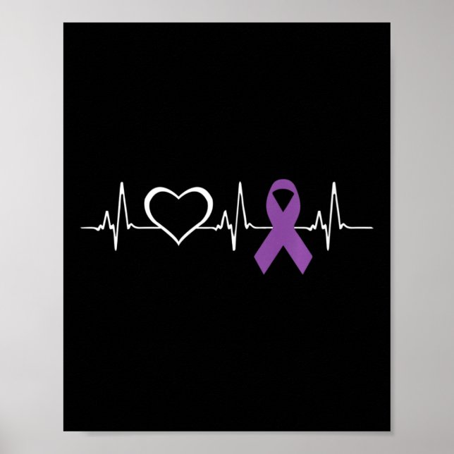 Epilepsy Awareness Epilepsy Awareness Heart  Poster (Front)