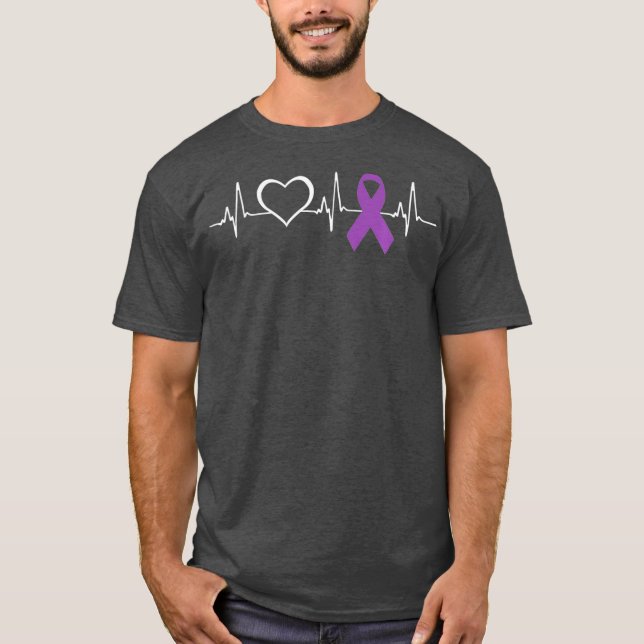 Epilepsy Awareness  Epilepsy Awareness Heart T-Shirt (Front)