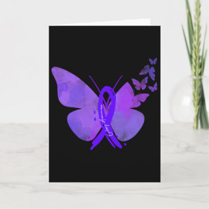 Epilepsy Awareness Epilepsy Purple Butterflies Card