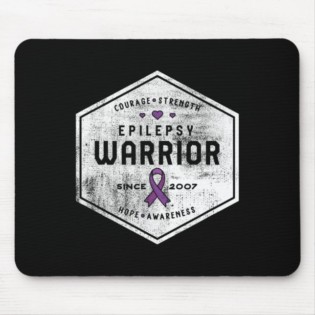 Epilepsy Awareness Epilepsy Warrior Since 2007  Mouse Pad (Front)
