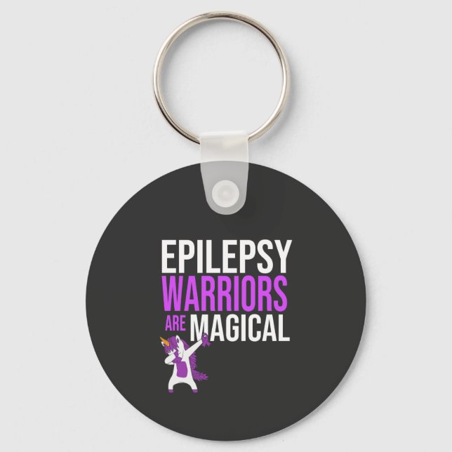 Epilepsy Awareness Epilepsy Warriors,  Key Ring (Front)