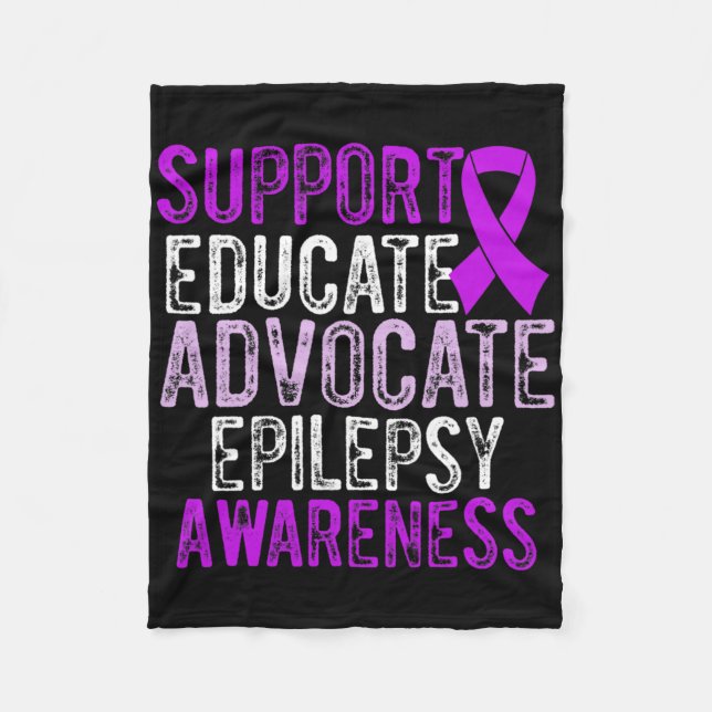 Epilepsy Awareness Epileptic Warrior Survivor 10  Fleece Blanket (Front)
