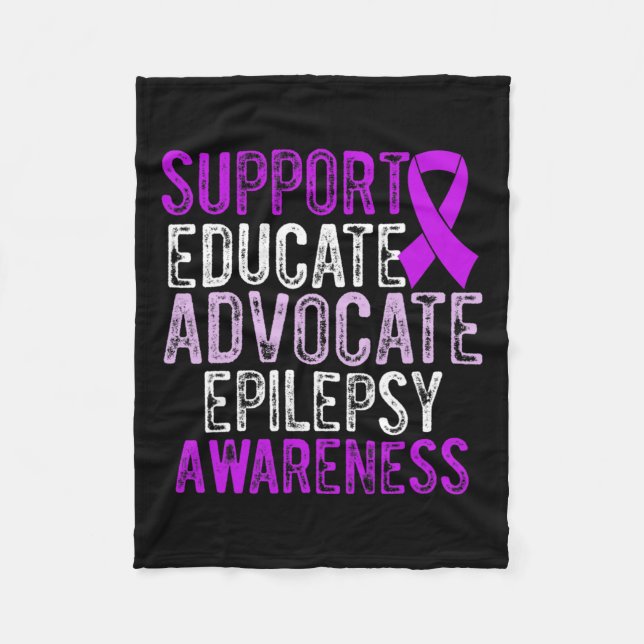 Epilepsy Awareness Epileptic Warrior Survivor 10  Fleece Blanket (Front)