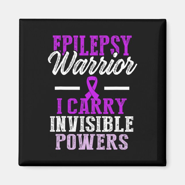 Epilepsy Awareness Epileptic Warrior Survivor 11  Magnet (Front)