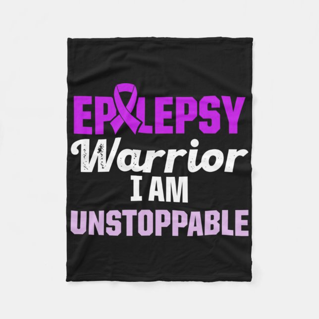 Epilepsy Awareness Epileptic Warrior Survivor 15  Fleece Blanket (Front)