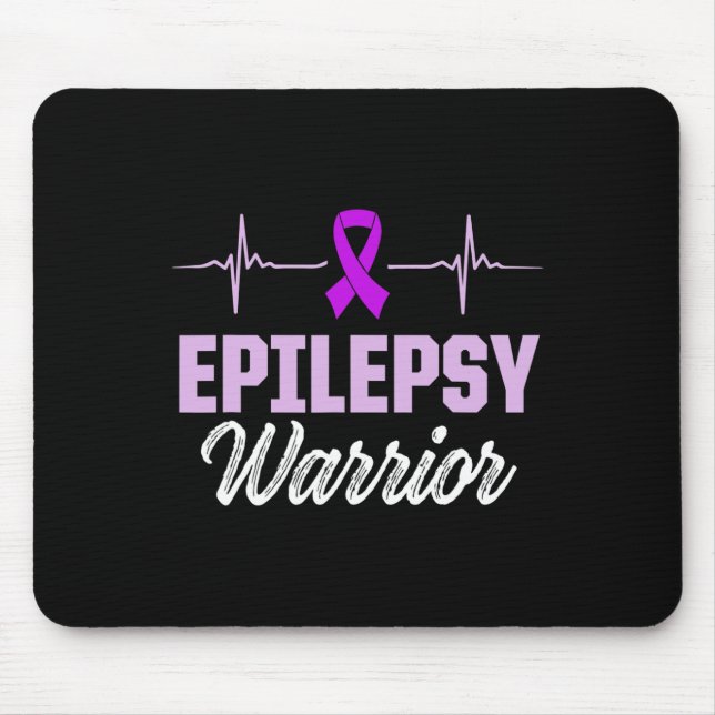 Epilepsy Awareness Epileptic Warrior Survivor 18  Mouse Pad (Front)