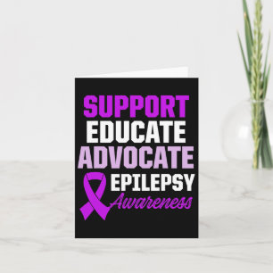 Epilepsy Awareness Epileptic Warrior Survivor 1 Card