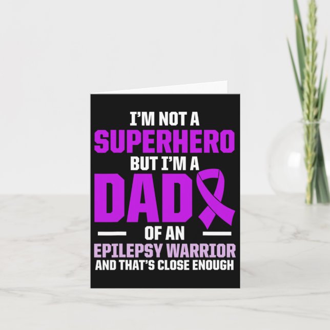 Epilepsy Awareness Epileptic Warrior Survivor 20  Card (Front)