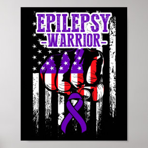 Epilepsy Awareness Epileptic Warrior Survivor 22  Poster
