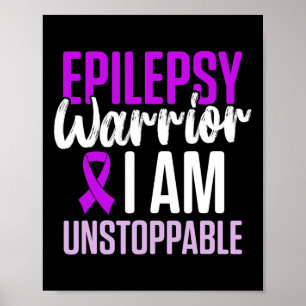Epilepsy Awareness Epileptic Warrior Survivor 23  Poster