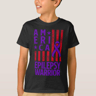 Epilepsy Awareness Epileptic Warrior Survivor 28  T-Shirt