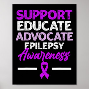 Epilepsy Awareness Epileptic Warrior Survivor 2 Poster