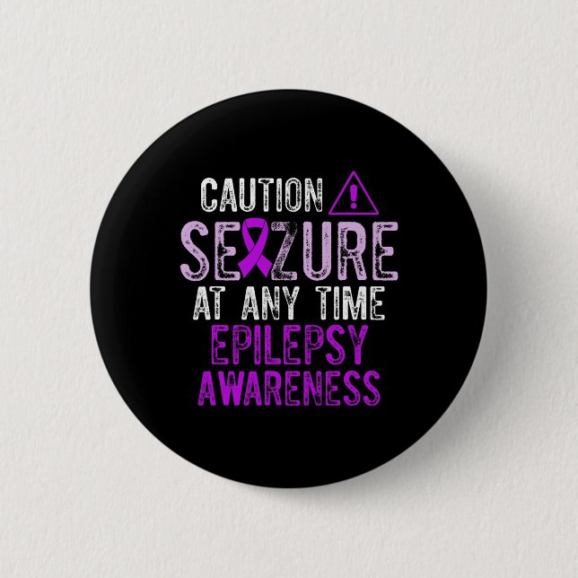 Epilepsy Awareness Epileptic Warrior Survivor 5  6 Cm Round Badge (Front)