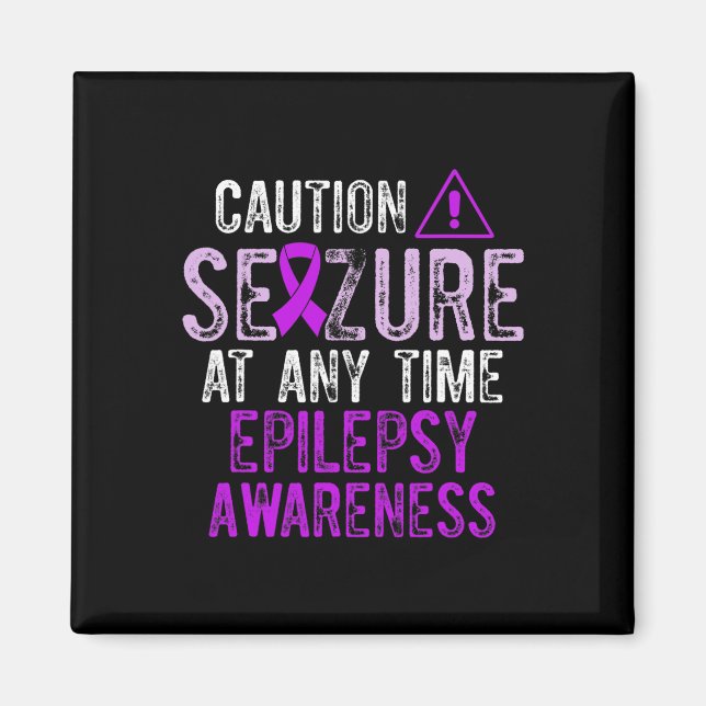 Epilepsy Awareness Epileptic Warrior Survivor 5  Magnet (Front)