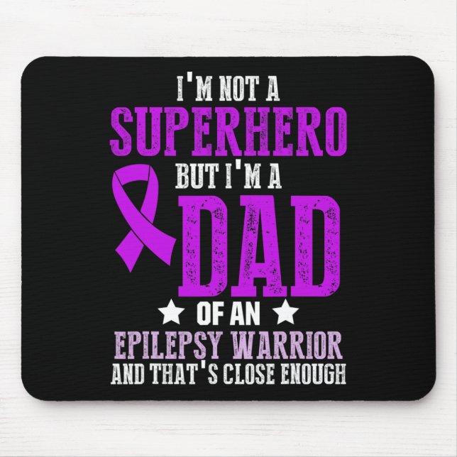 Epilepsy Awareness Epileptic Warrior Survivor 6  Mouse Pad (Front)
