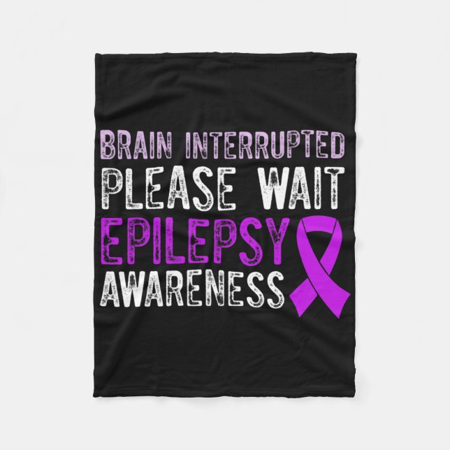 Epilepsy Awareness Epileptic Warrior Survivor 9  Fleece Blanket (Front)