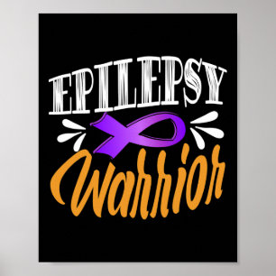 Epilepsy Awareness Fights Usa Epileptic Warrior Su Poster
