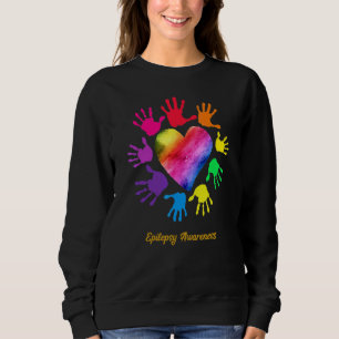 Epilepsy Awareness Hands Epilepsy Sweatshirt
